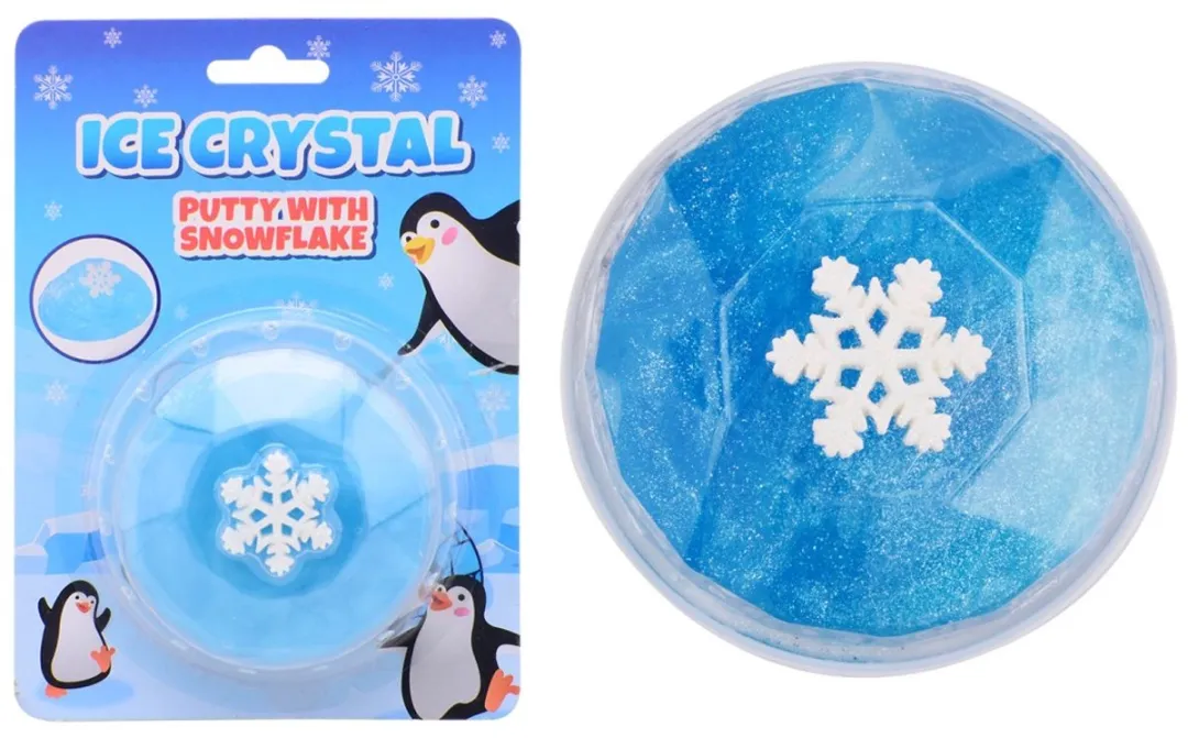 Johntoy IJs Putty met Sneeuwvlok - Blauw