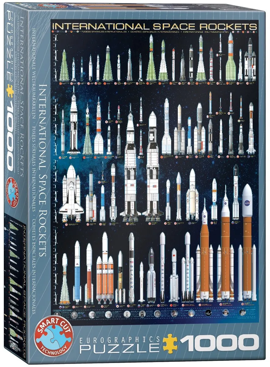 Eurographics Internationale Ruimteraketten Legpuzzel 1000 Stuks - eu6000-1015