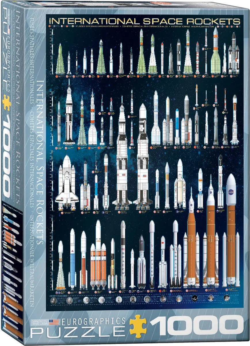Eurographics Internationale Ruimteraketten Legpuzzel 1000 Stuks
