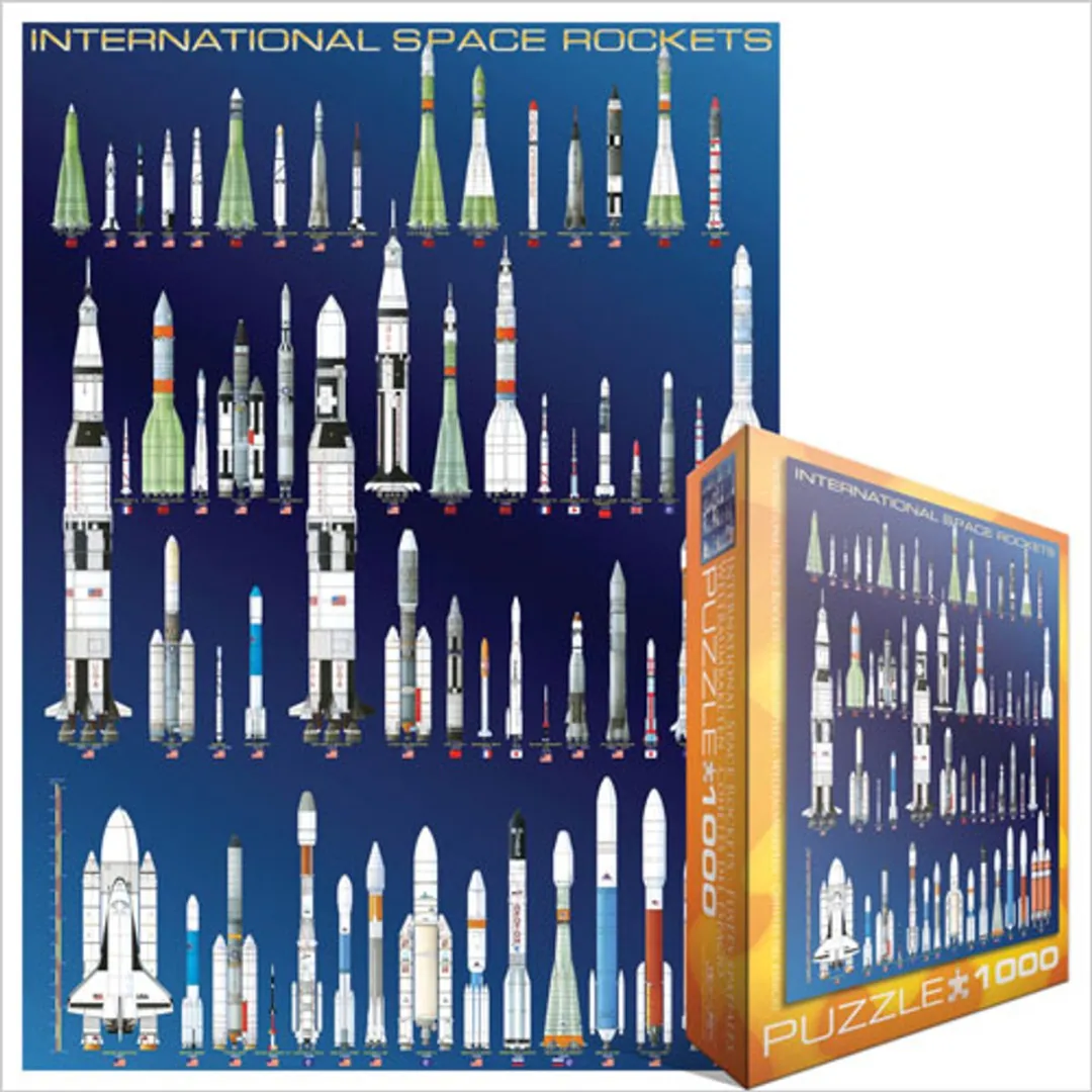 Eurographics Internationale Ruimteraketten Legpuzzel 1000 Stuks - eu6000-1015
