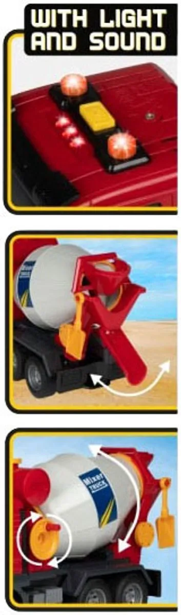 Toi-Toys Vehicool Betonwagen 26cm - Multi kleuren