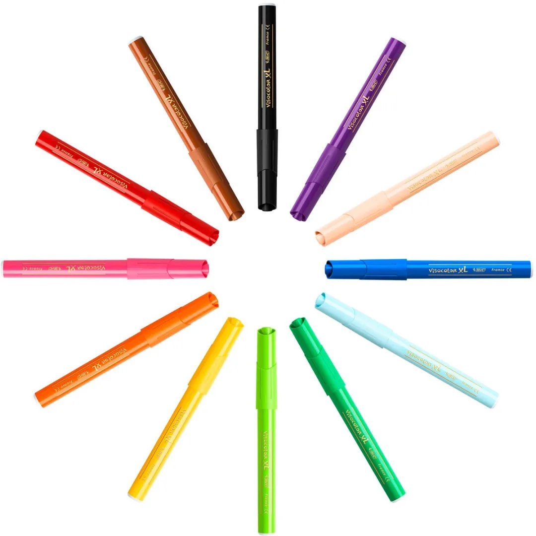 Bic Kids Visacolor XL Ecolutions Viltstiften - 18 Stuks