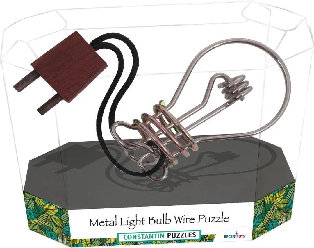 Recent Toys denkspel puzzel Metal Light Bulb