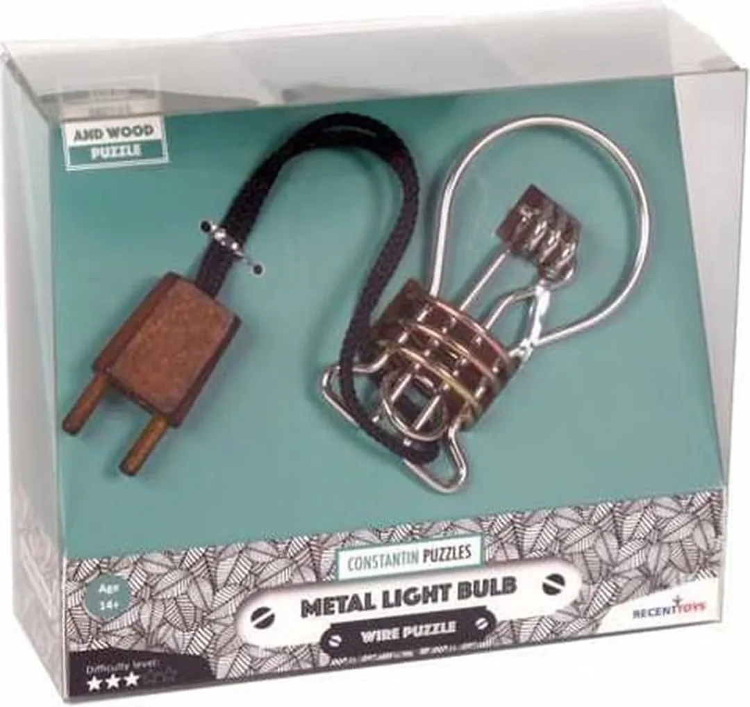 Recent Toys denkspel puzzel Metal Light Bulb