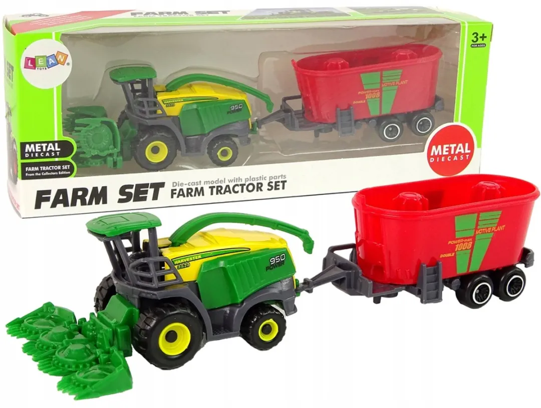 Lean Toys Landbouw Combine met Aanhanger