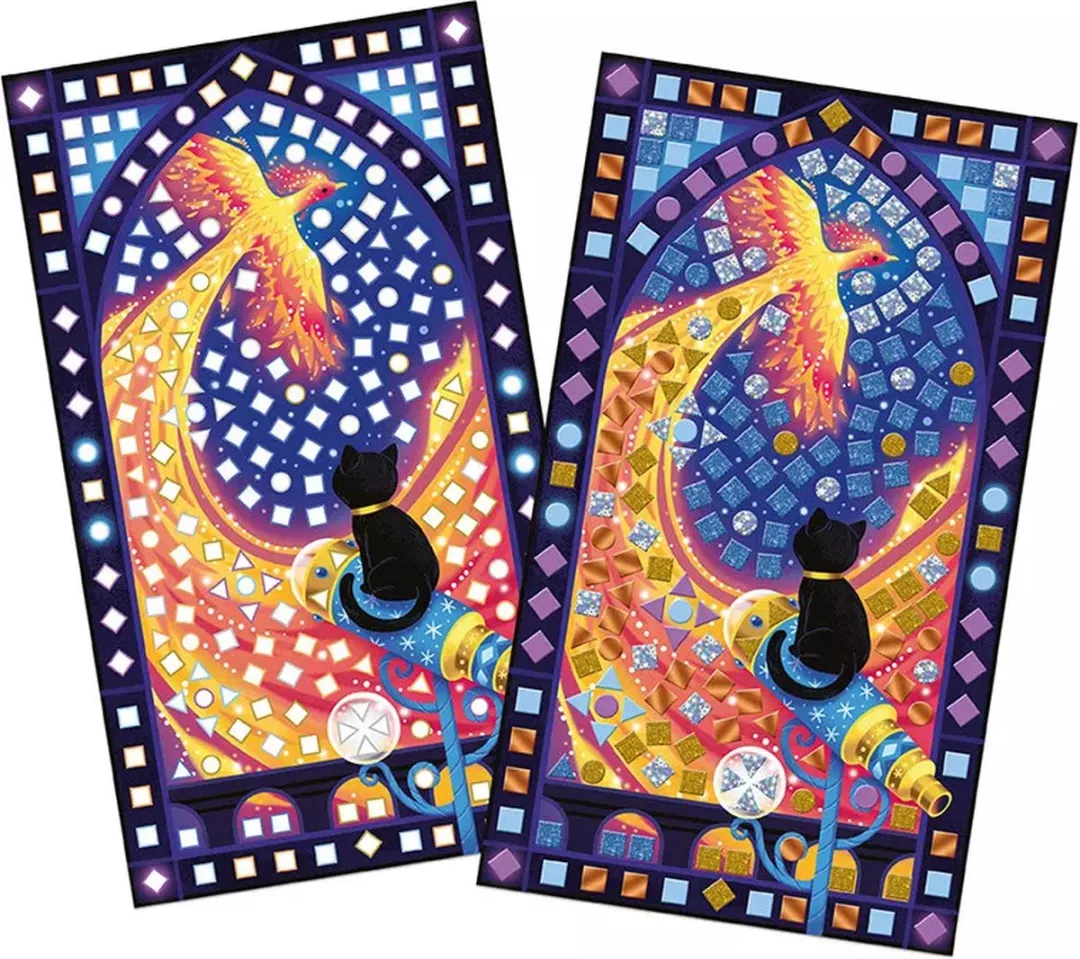 Janod Magic school - Mozaïek - Mozaïekworkshop Voor Magiefans - 3 Droomschilderijen Om Te Versieren En Je Creativiteit Te Uiten - Geschikt Vanaf 7 Jaar