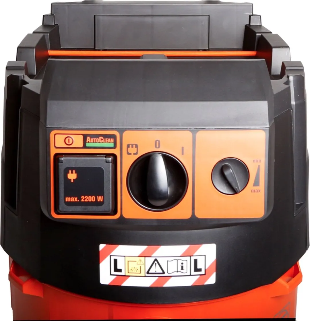 Fein Dustex 35 LX AC Industriële Stofzuiger 35L - Oranje/Antraciet - afbeelding 4 van 6