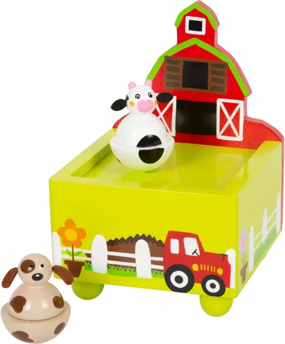 Small Foot Houten Muziekdoos Boerderij 11715 - Multicolor