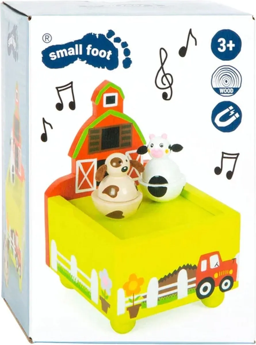 Small Foot Houten Muziekdoos Boerderij 11715 - Multicolor