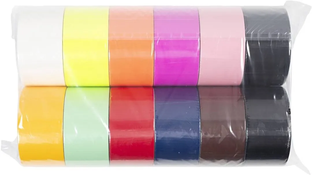 Creativ Company Creotime Ducttape 48mm x 12m - 12 Rollen - Multicolor