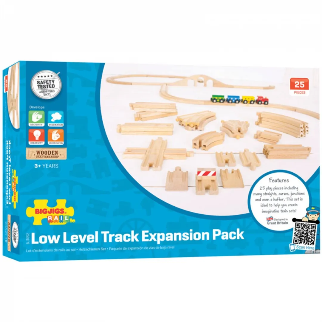 BigJigs Rails Uitbreidingsset 2-delig - Bruin
