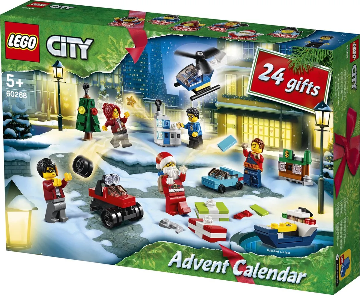 LEGO City Adventskalender 60268 - 342 Stukken - 5 Minifiguren - Multikleur