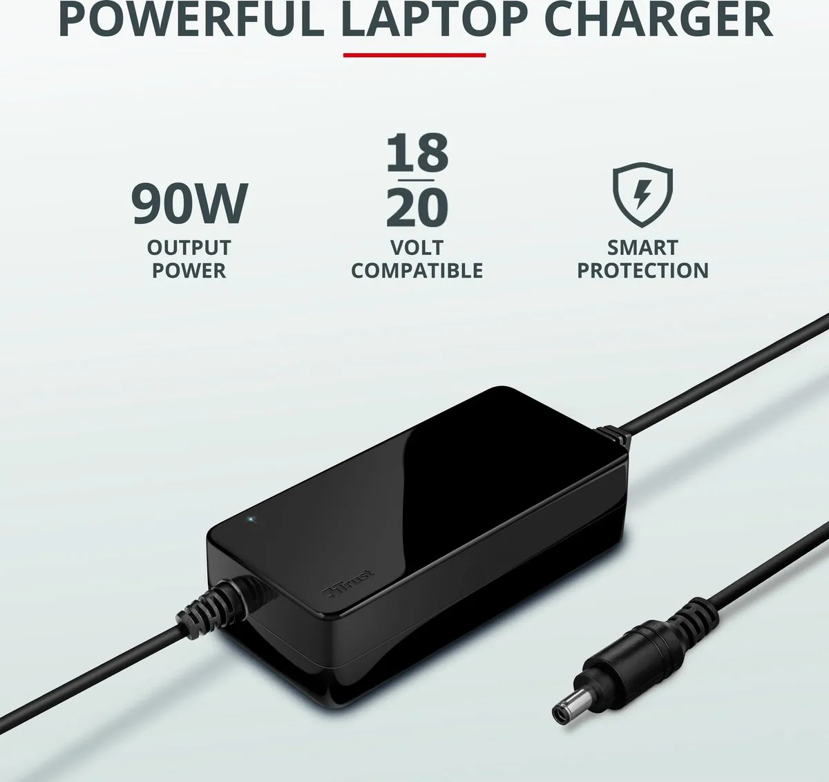 Trust Nexo 90W Laptop Adapter 23319 - Dell 4.5mm - Zwart