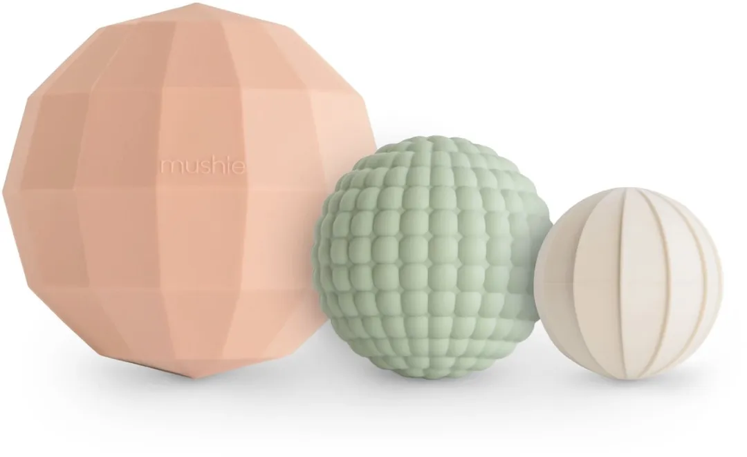 Mushie Sensorische Ballen - 3 Stuks