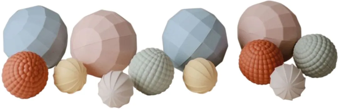 Mushie Sensorische Ballen - 3 Stuks