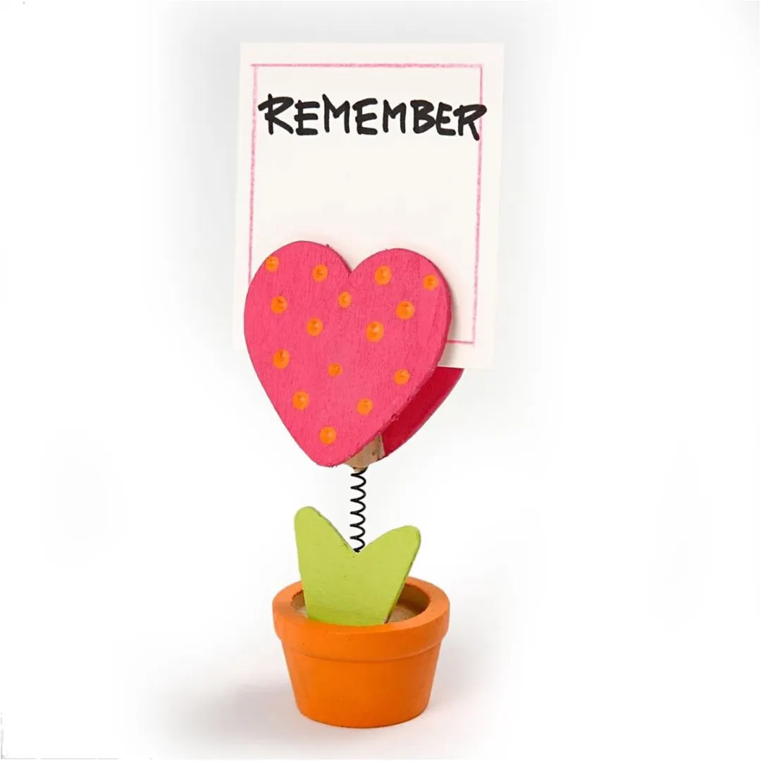 Creativ Company Houten Memoclip Bloemen - 10 Stuks Assorti