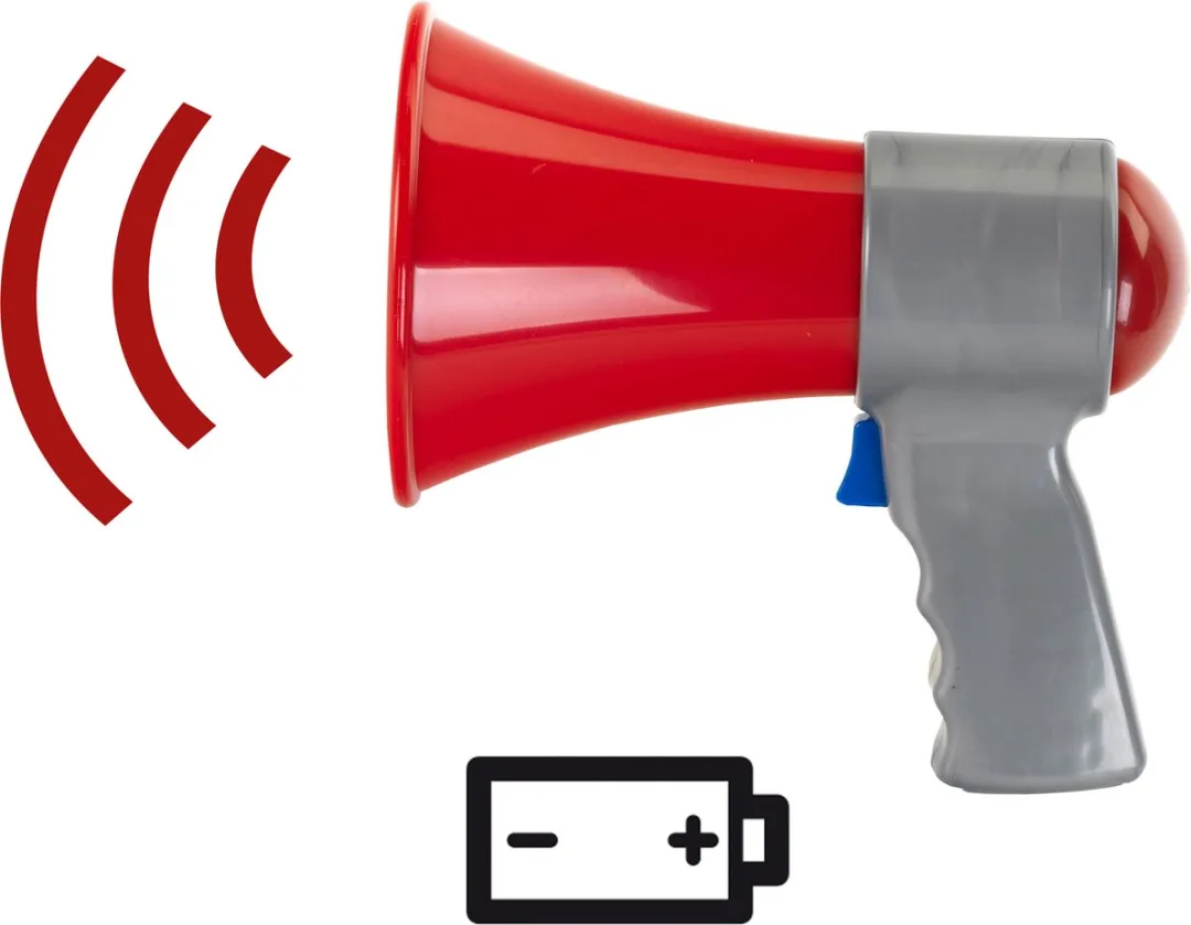 Klein Toys Brandweer Megafoon - Rood/Grijs