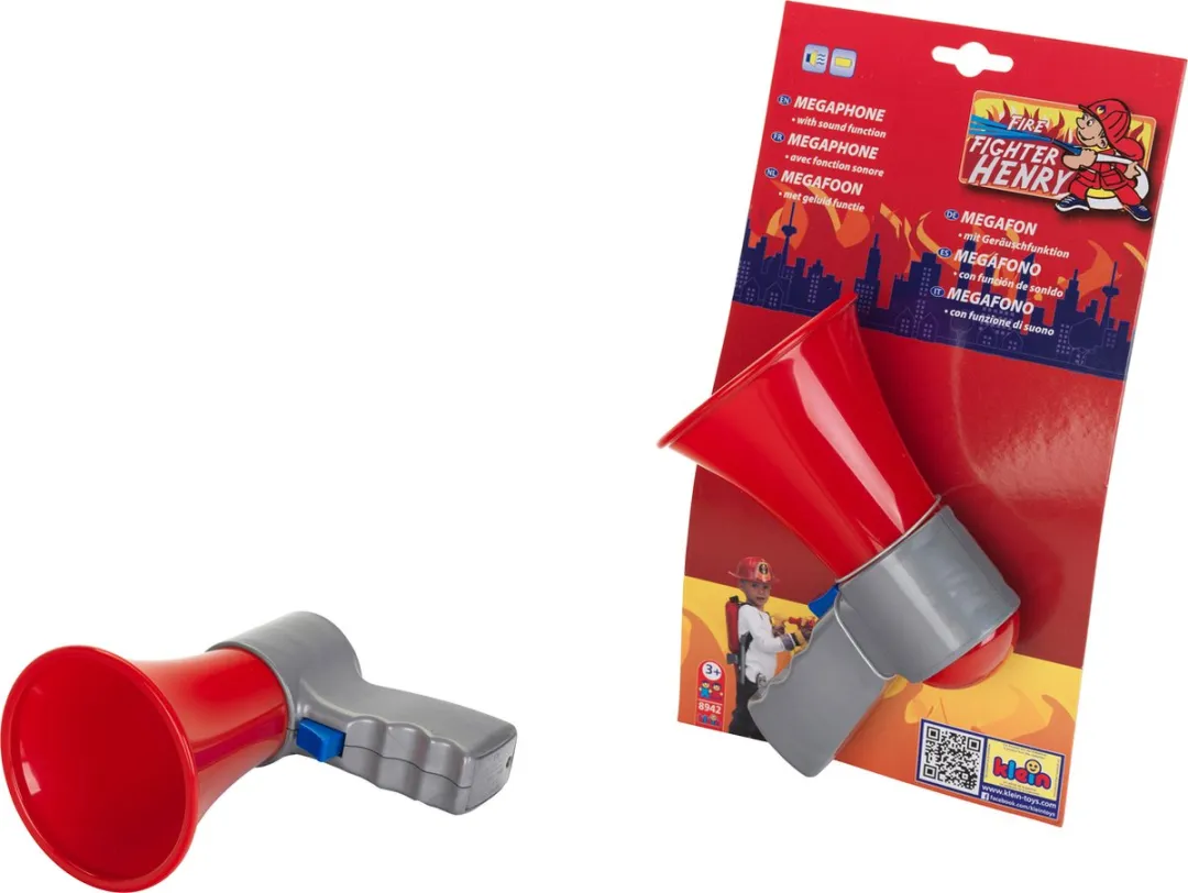 Klein Toys Brandweer Megafoon - Rood/Grijs