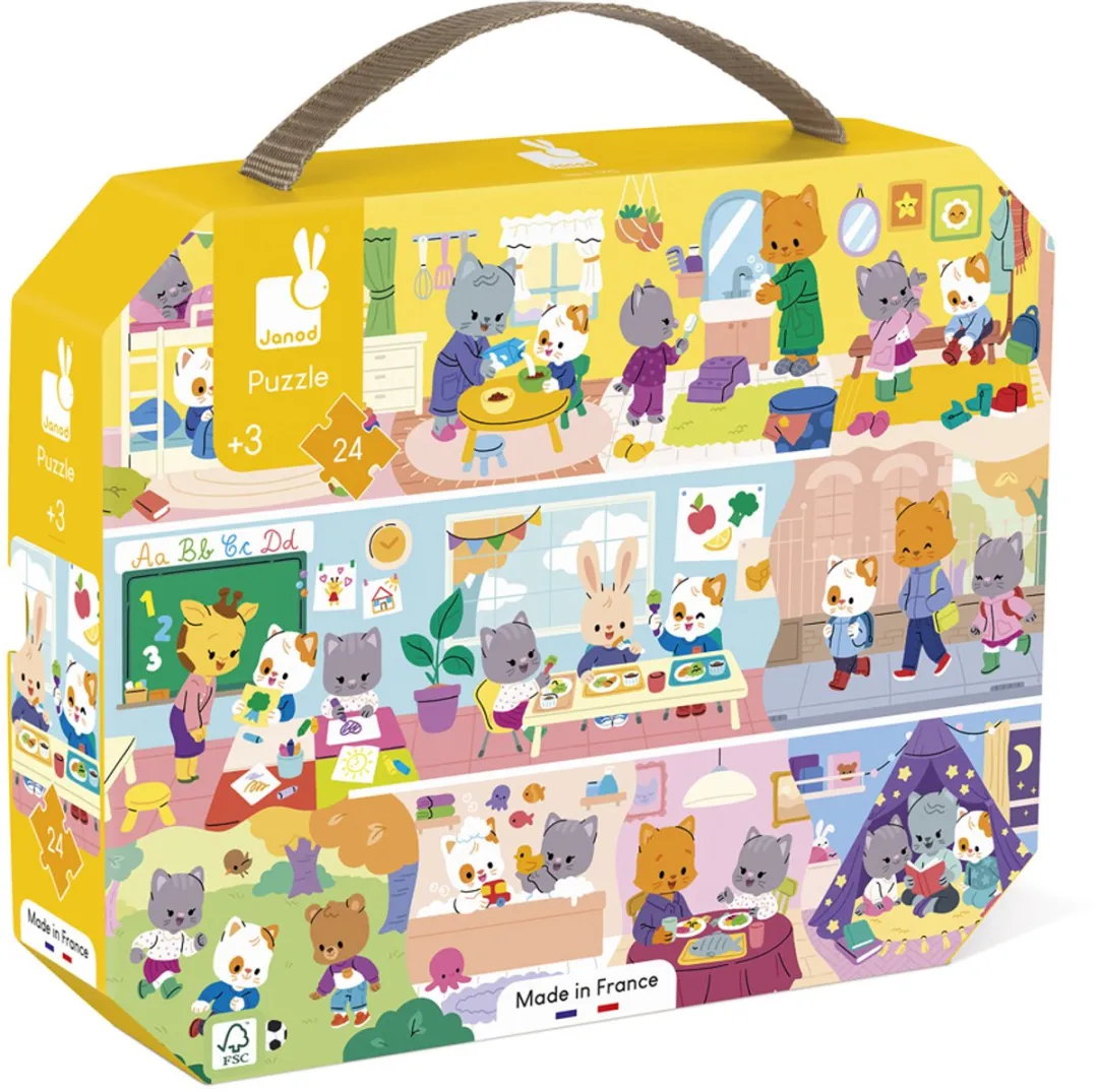 Janod Dagelijkse Routine Puzzel 24 Stuks