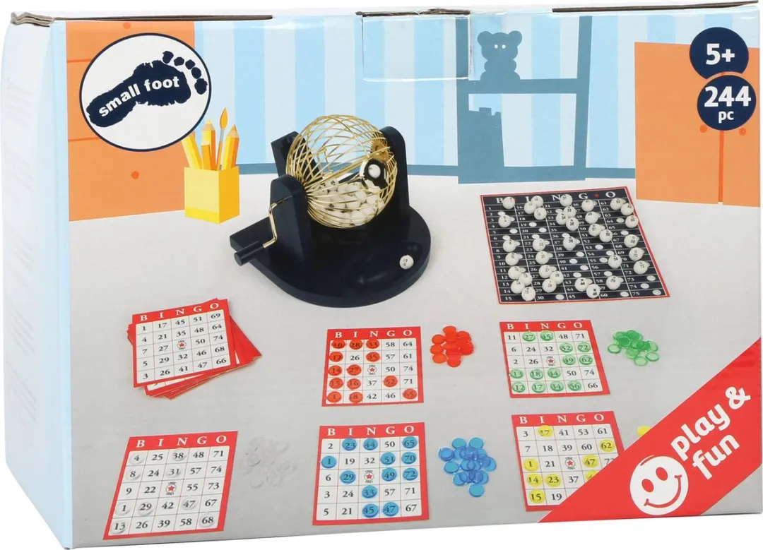 Small Foot Bingo Spel - Trommel met fiches