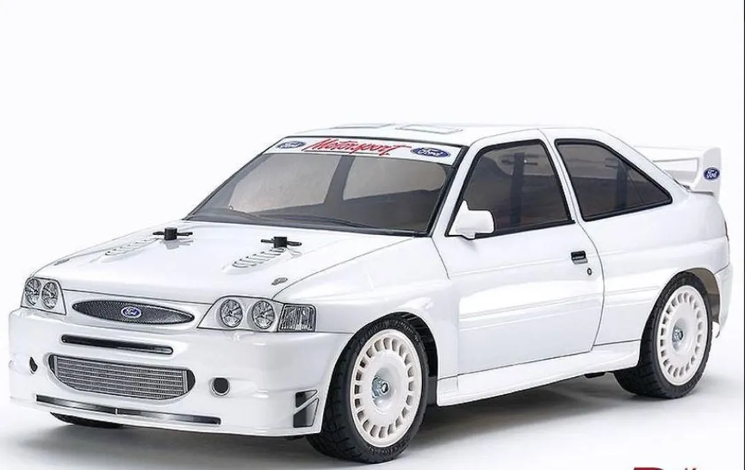 Tamiya TT-02 58691 RC Auto Bouwpakket - 1/10 Ford Escort Custom - Wit