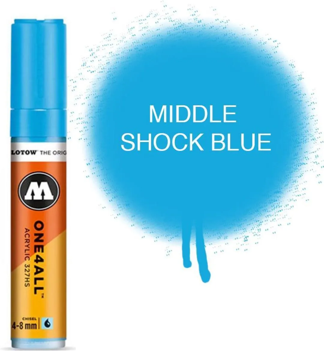 Molotow One4All 4-8mm Marker Shock Blue MM327.161