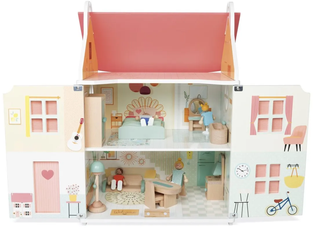 Janod Poppenhuis Multicolor