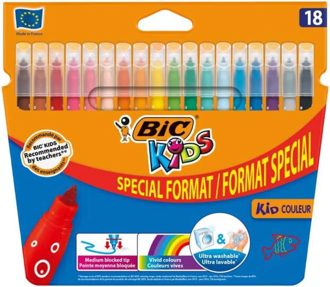 Bic Kids Colour Viltstiften - 18 Stuks Assorti