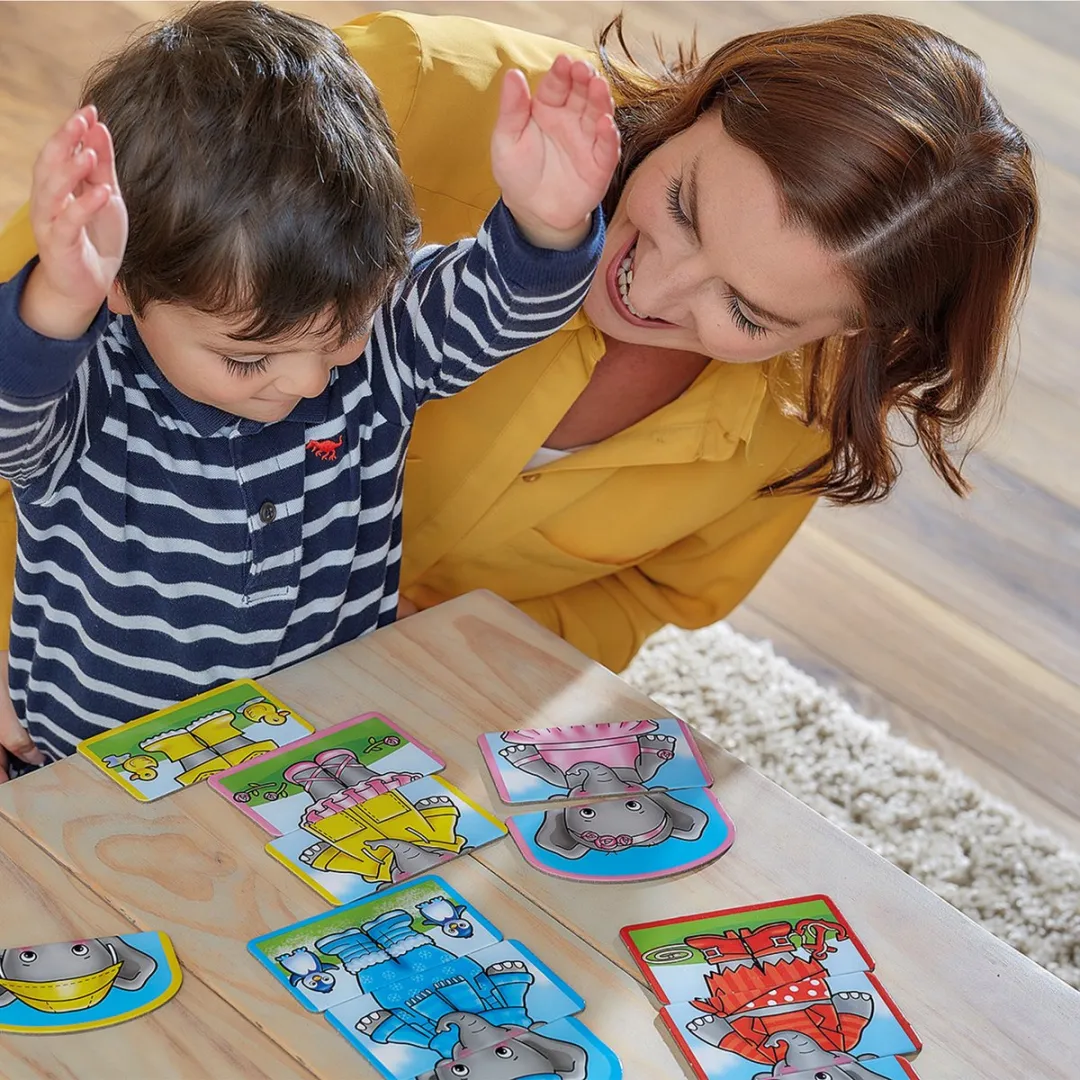 Orchard Toys - Dress Up Nelly - Kleed de olifant aan - zoek kleuren bij elkaar - vanaf 2 jaar