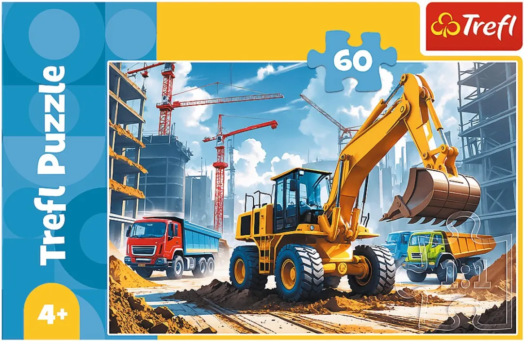 Trefl Voertuigen Puzzel 60 Stuks - Meerkleurig