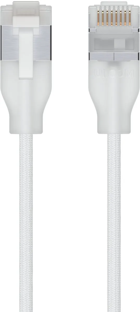 Ubiquiti UACC-Cable-Patch-EL-C6A-12M-W Netwerkkabel Cat6a
