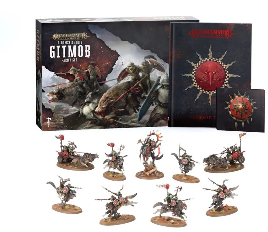 Games Workshop Warhammer Age of Sigmar Gloomspite Gitz Gitmob Army Set 89-93