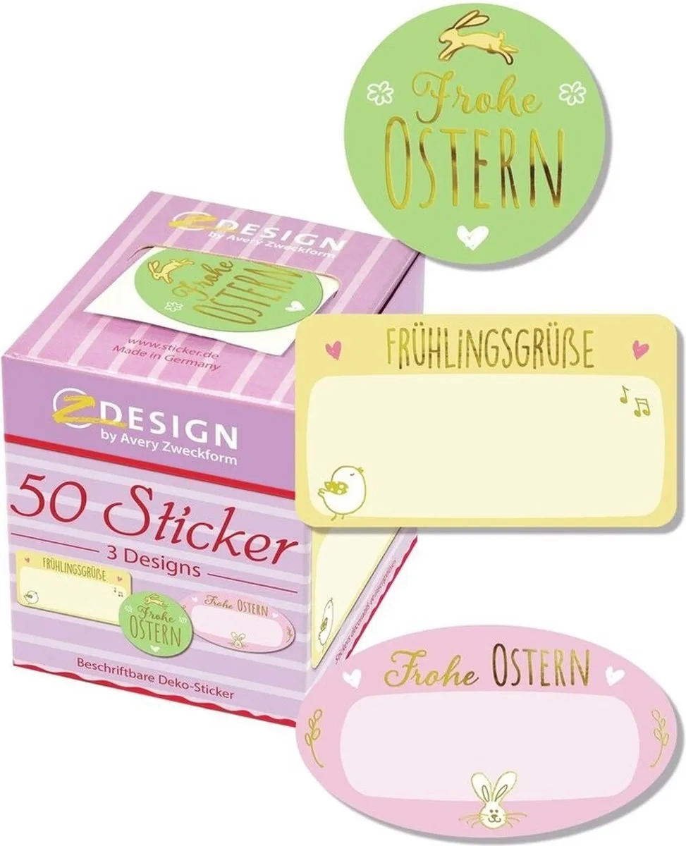 Etikettenrol met Paasstickers voor decoratie