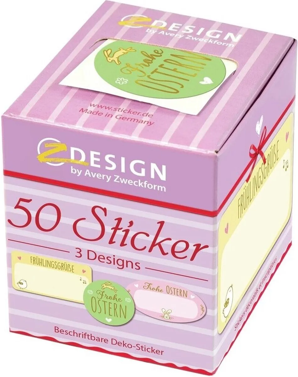 Etikettenrol met Paasstickers voor decoratie