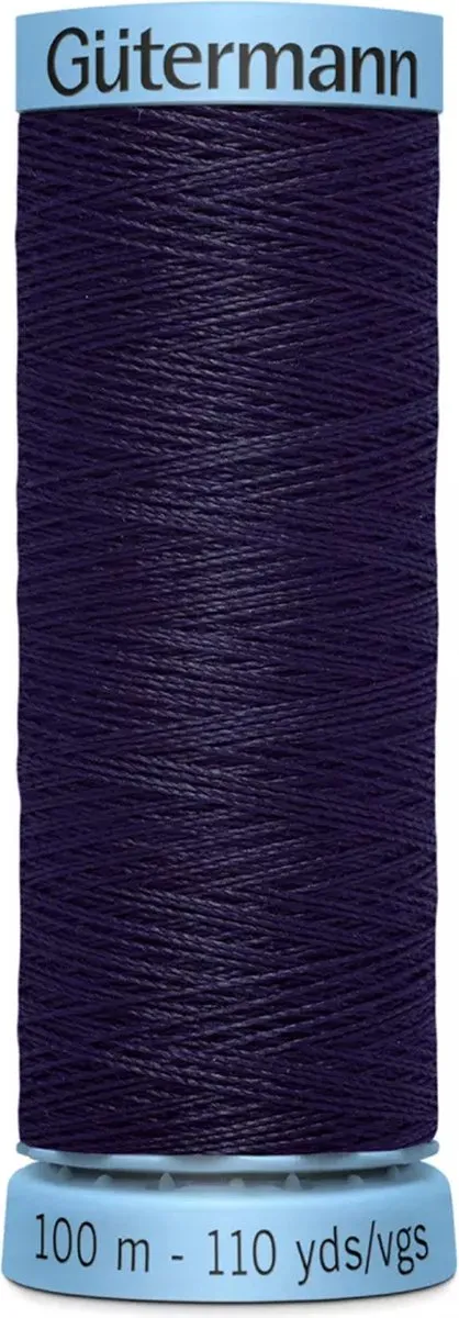 Gutermann Zijde Garen 387 - 100m - Zwart/Grijs/Wit