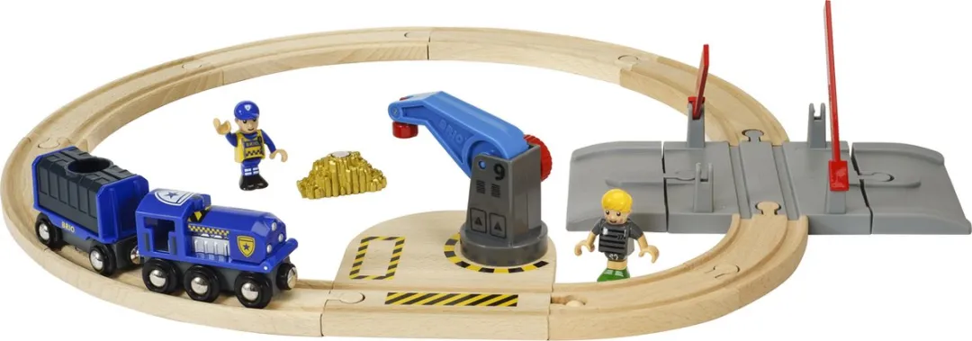 BRIO Politie Transport Set 33812 - 17 Stuks - Multicolor