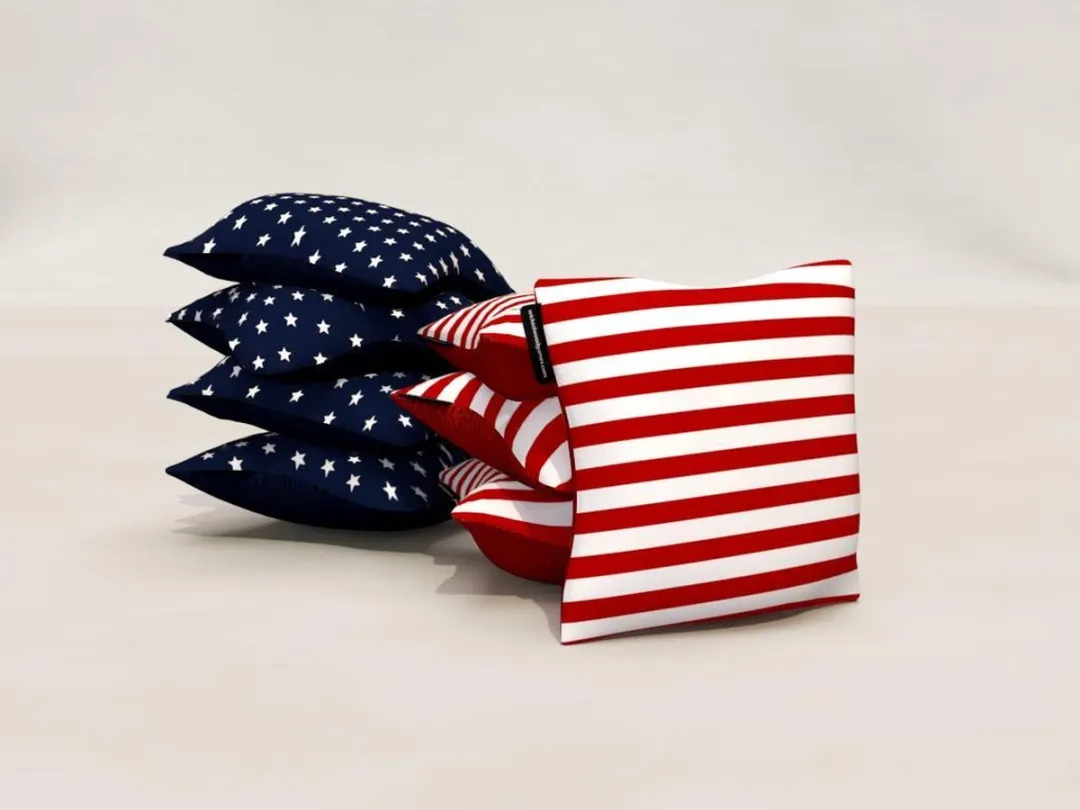 Officiële CORNHOLE LANDEN SET (2 boards & 2x4 bags) - AMERIKA - 90X60CM