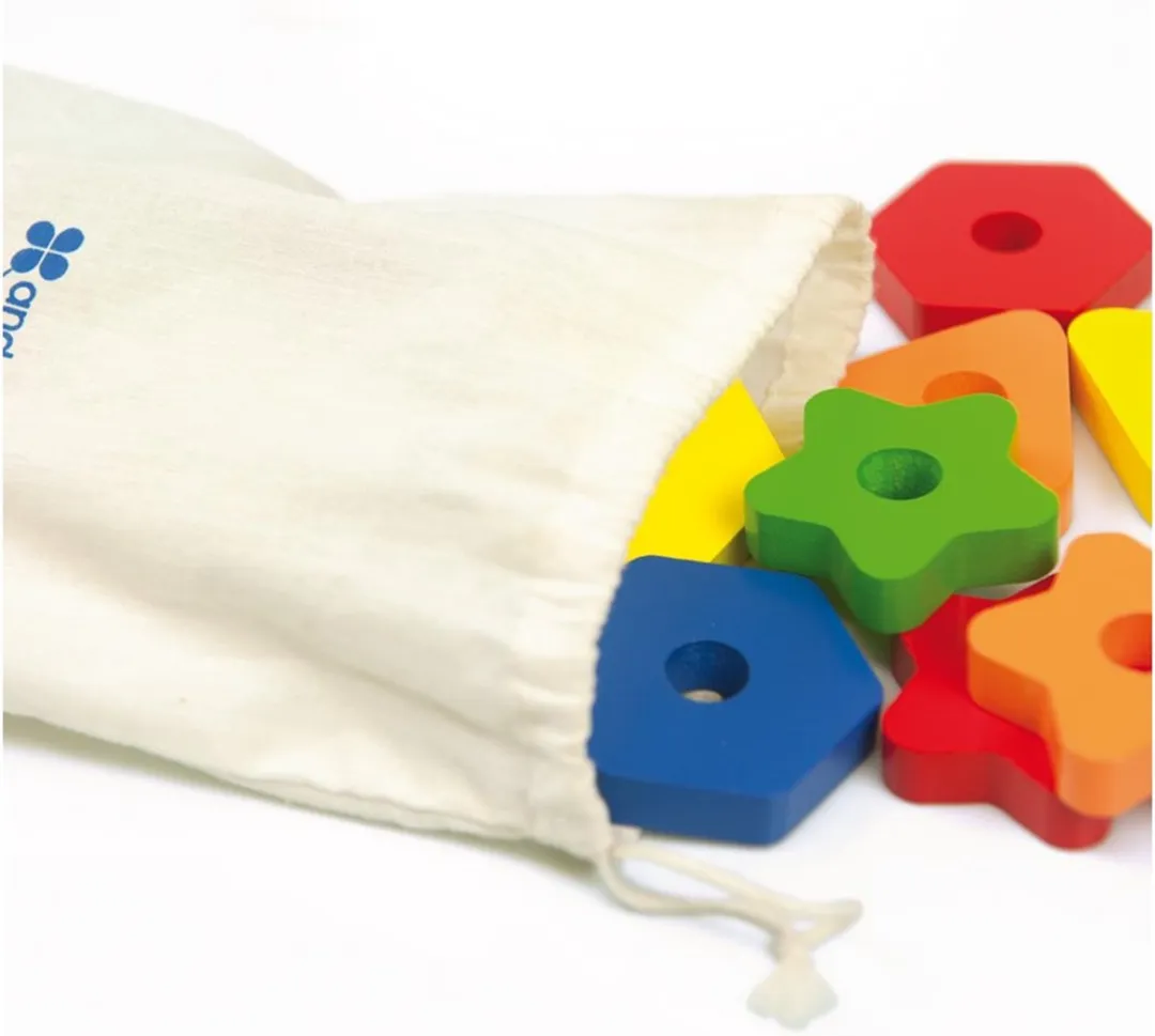 Andreu Toys Geo String-Vormen Multicolor