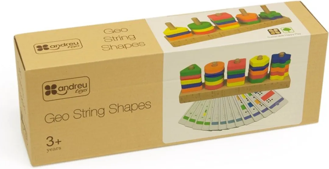 Andreu Toys Geo String-Vormen Multicolor