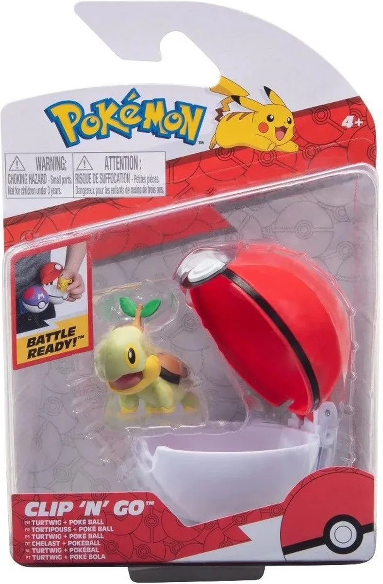 Pokémon Clip'n'Go Turtwig + Poké Ball