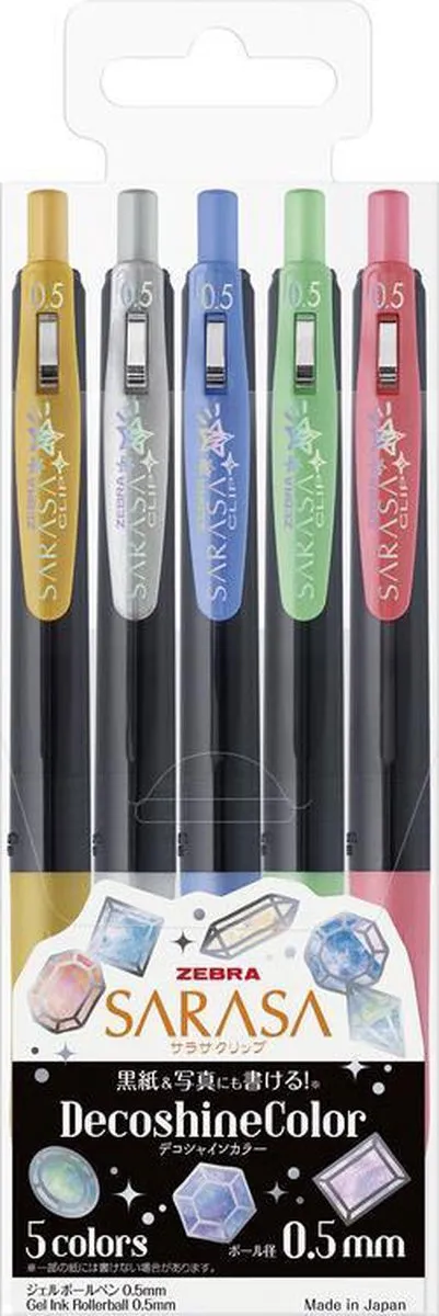Zebra Sarasa Clip Ballpoint 0.5mm Decoshine Color 5
