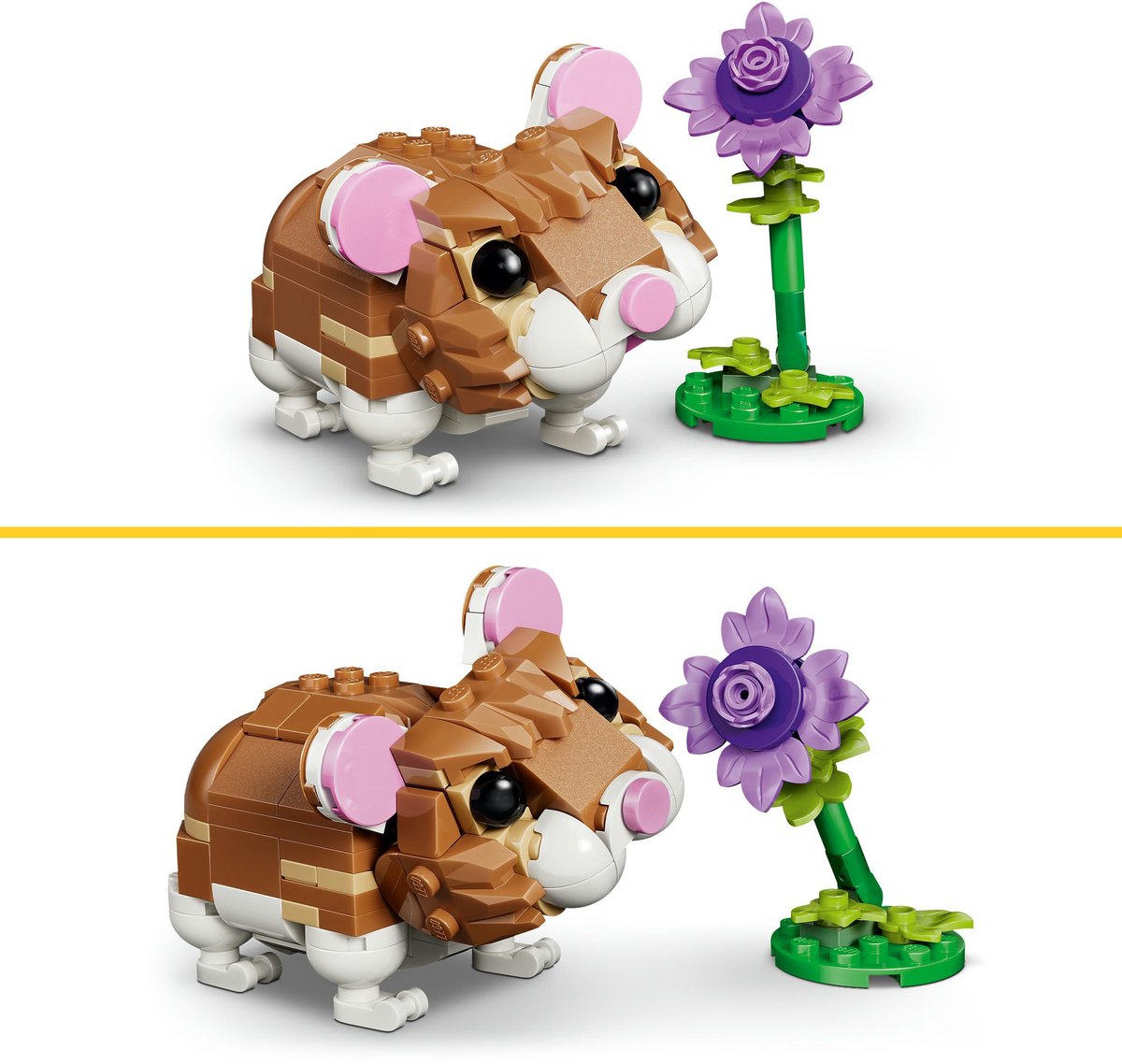 LEGO® Creator 3in1 Schattige Hamster met Bloem - 31376