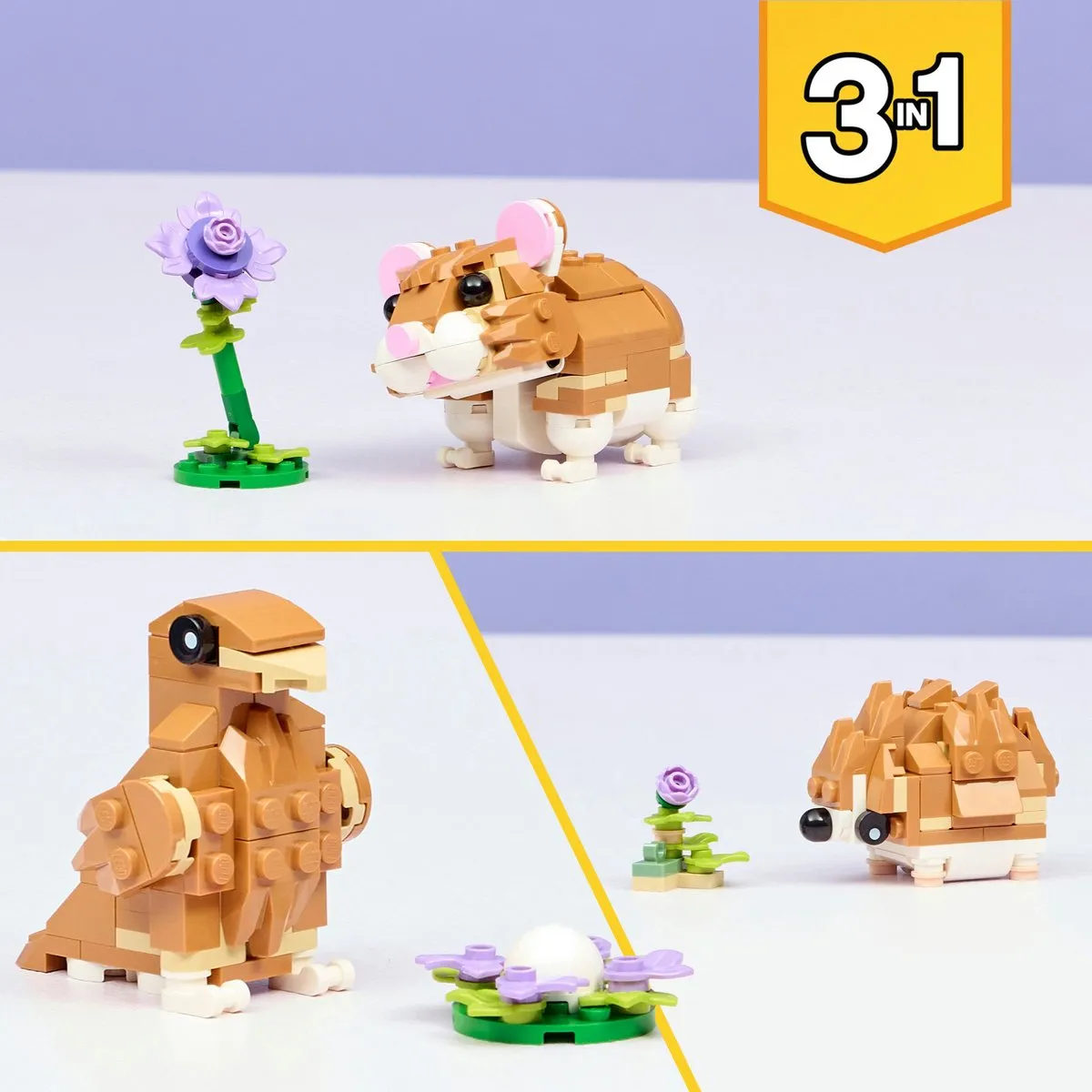 LEGO Creator 3in1 Schattige Hamster 31376 - Multicolor