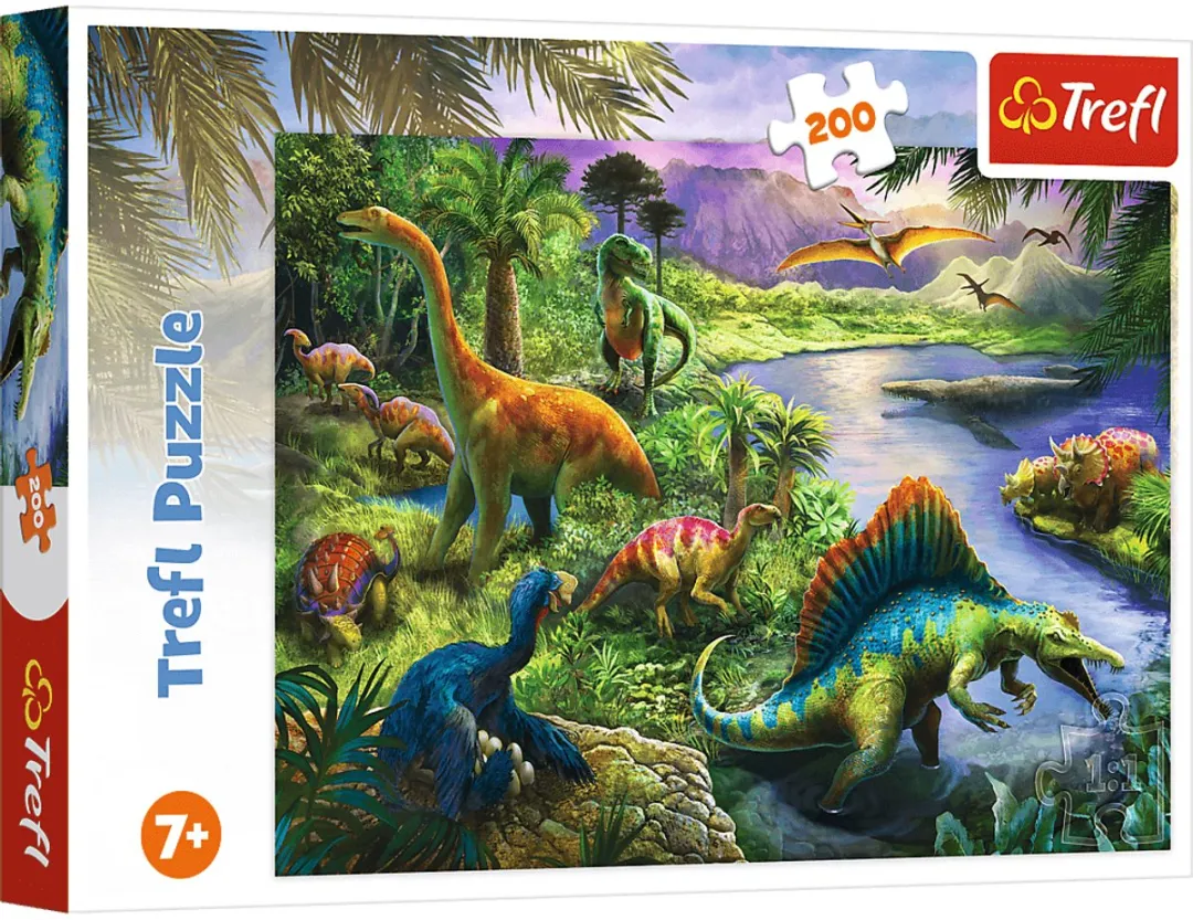 Trefl Dinosaurussen Puzzel 200 Stuks - Multicolor