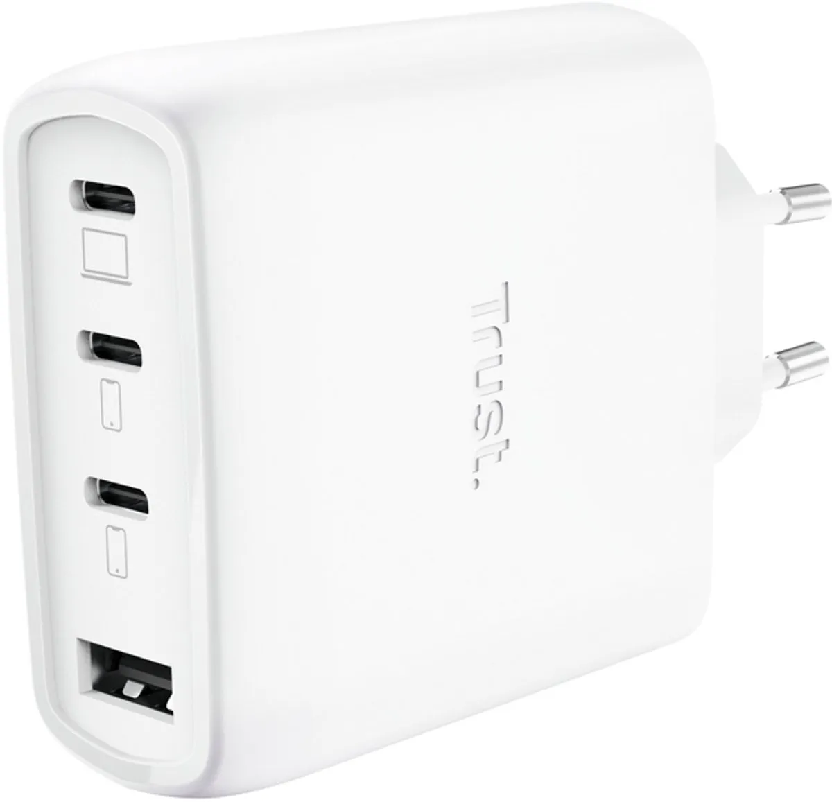 Trust Maxo 65W GaN Oplader 4 Poorten