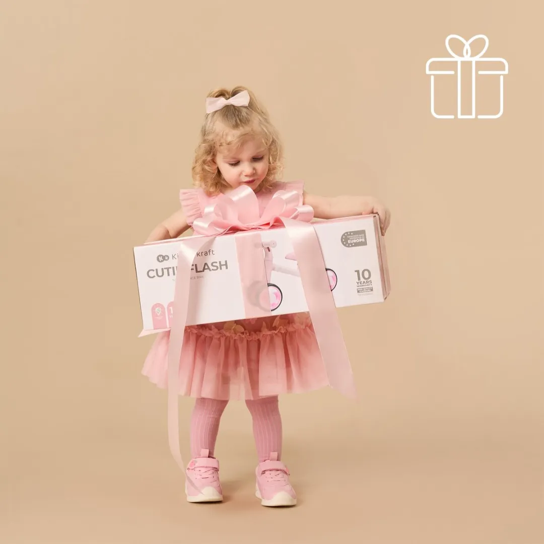 KinderKraft Cutie Flash 3-Wiel Loopfiets Roze