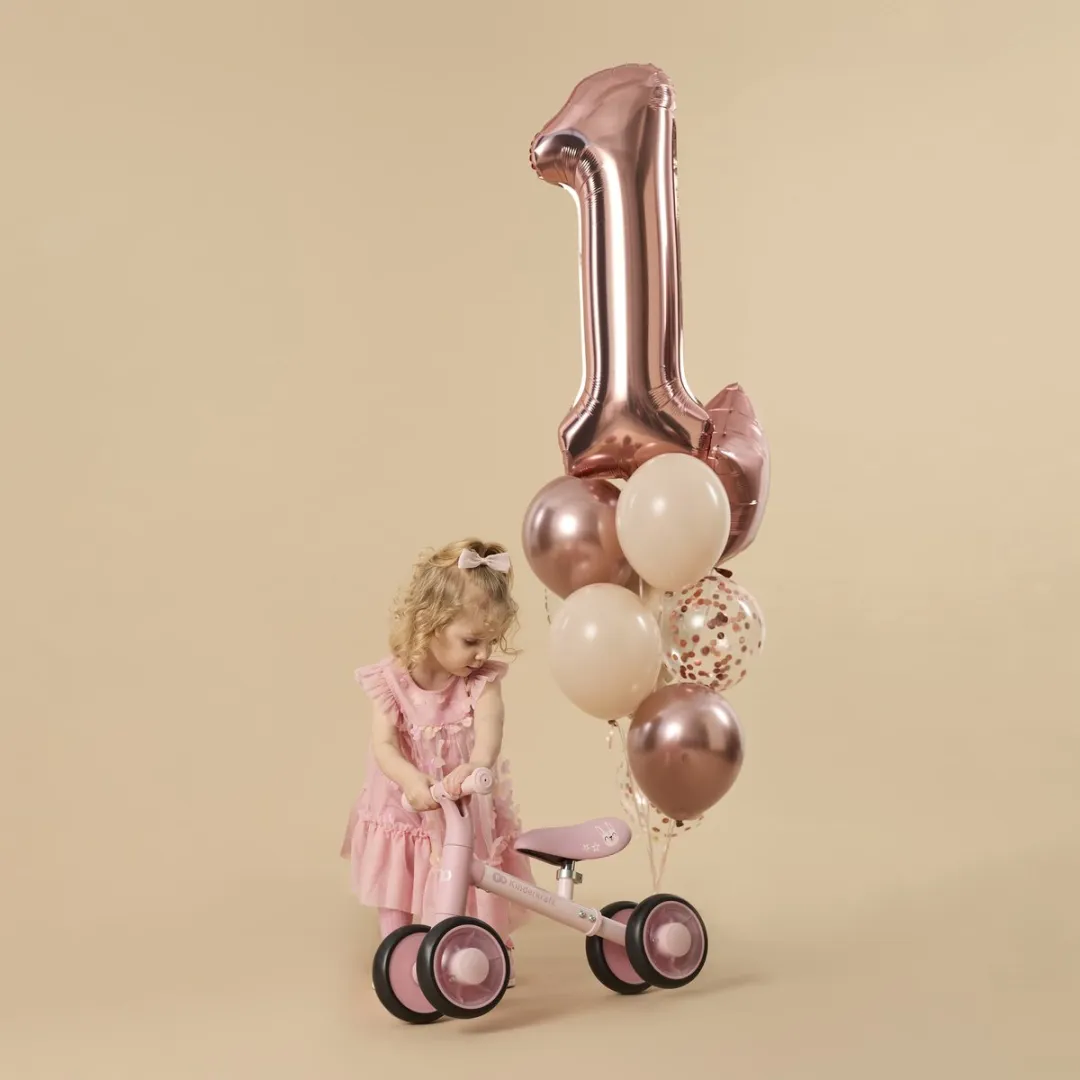 KinderKraft Cutie Flash 3-Wiel Loopfiets Roze