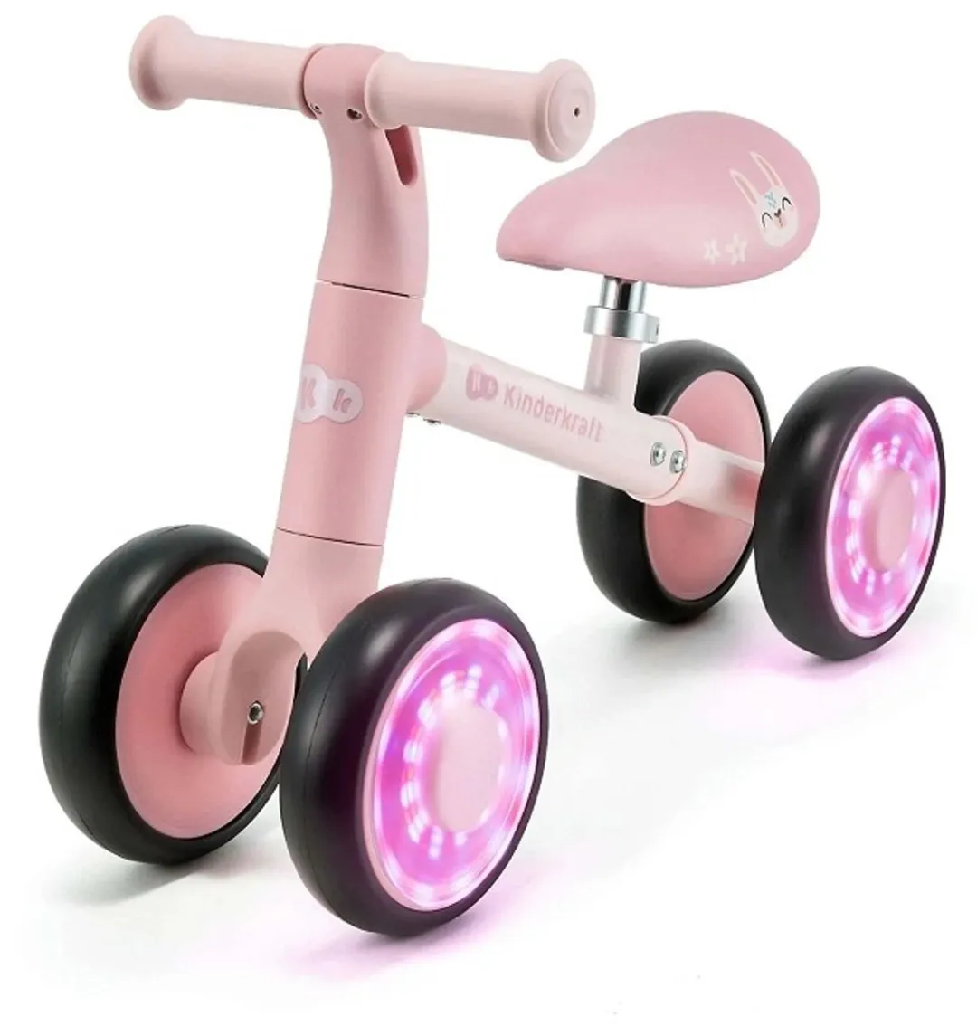 KinderKraft Cutie Flash 3-Wiel Loopfiets Roze