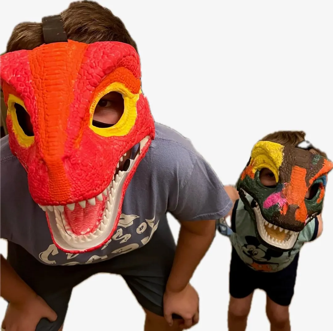 Fits4kids DIY Dinosaurus Masker Knutselset - Verkleedset vanaf 5 jaar
