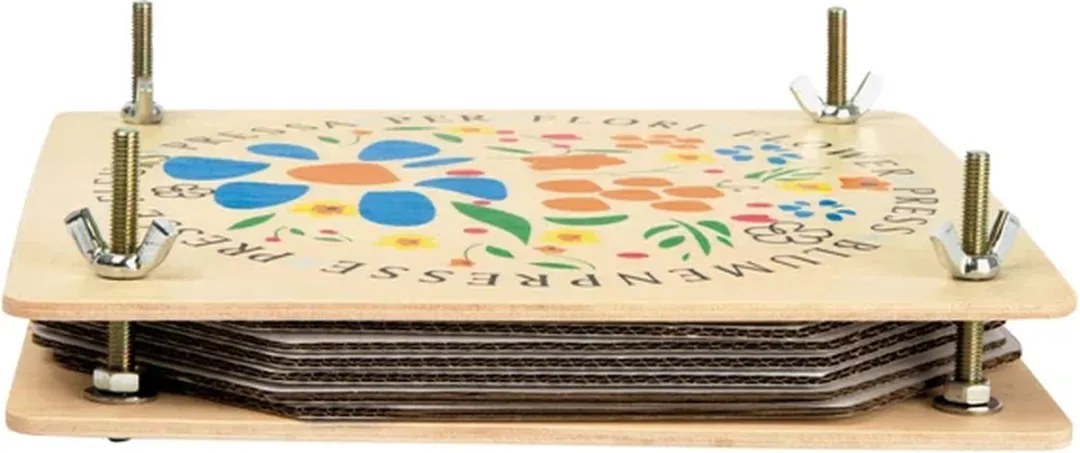 Small Foot Houten Bloemenpers 18x18cm - Multi